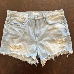 Frame Henley cutoff shorts